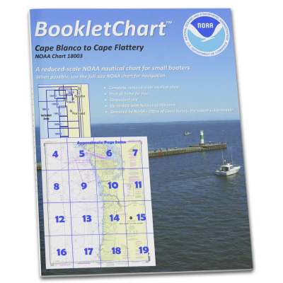 HISTORICAL NOAA BookletChart 18003: Cape Blanco to Cape Flattery