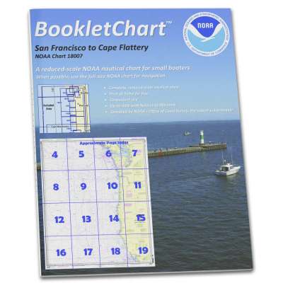 HISTORICAL NOAA BookletChart 18007: San Francisco to Cape Flattery
