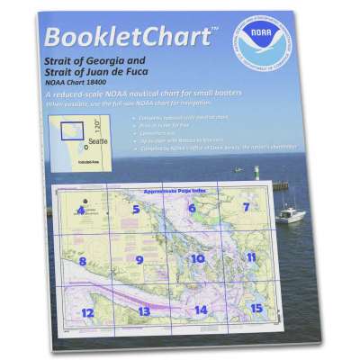 HISTORICAL NOAA BookletChart 18400: Strait of Georgia and Strait of Juan de Fuca