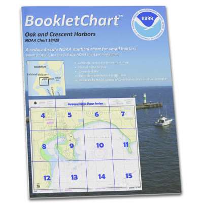 NOAA BookletChart 18428: Oak and Crescent Harbors