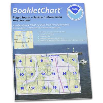HISTORICAL NOAA BookletChart 18449: Puget Sound-Seattle to Bremerton