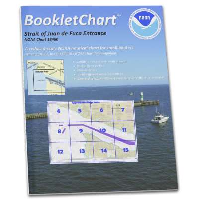 HISTORICAL NOAA BookletChart 18460: Stait of Juan de Fuca Entrance