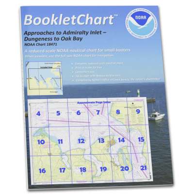 HISTORICAL NOAA BookletChart 18471: Approaches to Admiralty Inlet Dungeness to Oak Bay