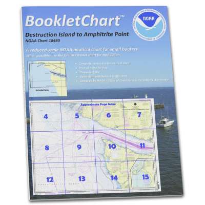 NOAA BookletChart 18480: Approaches to Strait of Juan de Fuca Destruction lsland to Amphitrite