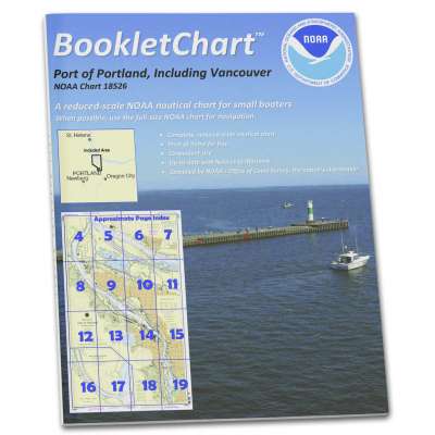 HISTORICAL NOAA BookletChart 18526: Port of Portland: Including Vancouver;Multnomah Channel-Southern Part