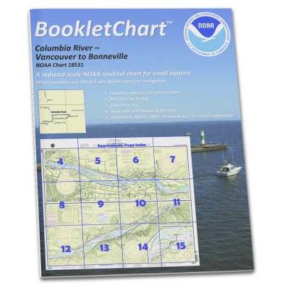 HISTORICAL NOAA BookletChart 18531: Columbia River Vancouver to Bonneville; Bonneville Dam