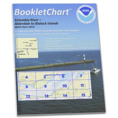 HISTORICAL NOAA BookletChart 18537: Columbia River Alderdale to Blalock Islands