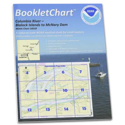 HISTORICAL NOAA BookletChart 18539: Columbia River Blalock Islands to McNary Dam