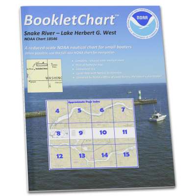 NOAA Booklet Chart 18546: Snake River-Lake Herbert G. West