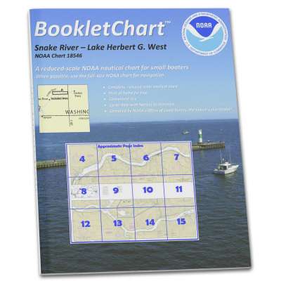 HISTORICAL NOAA Booklet Chart 18546: Snake River-Lake Herbert G. West