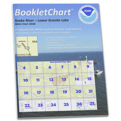 NOAA Booklet Chart 18548: Snake River-Lower Granite Lake Franklin D. Roosevelt Lake