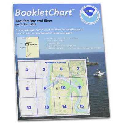 HISTORICAL NOAA BookletChart 18581: Yaquina Bay and River;Continuation of Yaquina River