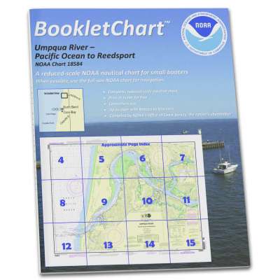 NOAA BookletChart 18584: Umpqua River Pacific Ocean to Reedsport
