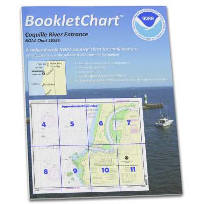 HISTORICAL NOAA BookletChart 18588: Coquille River Entrance