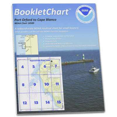 HISTORICAL NOAA BookletChart 18589: Port Orford to Cape Blanco;Port Orford