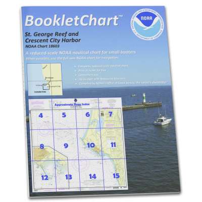HISTORICAL NOAA BookletChart 18603: St. George Reef and Crescent City Harbor;Crescent City Harbor