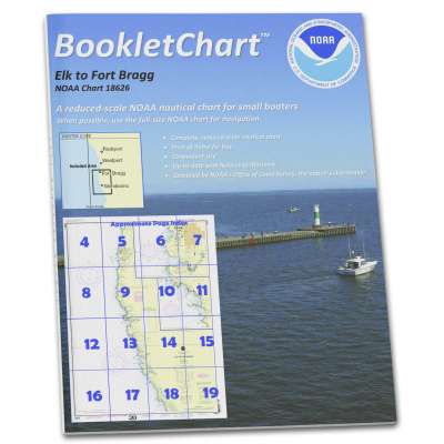 HISTORICAL NOAA BookletChart 18626: Elk to Fort Bragg;Fort Bragg and Noyo Anchorage;Elk