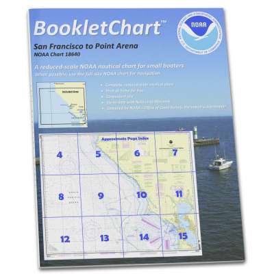 HISTORICAL NOAA BookletChart 18640: San Francisco to Point Arena