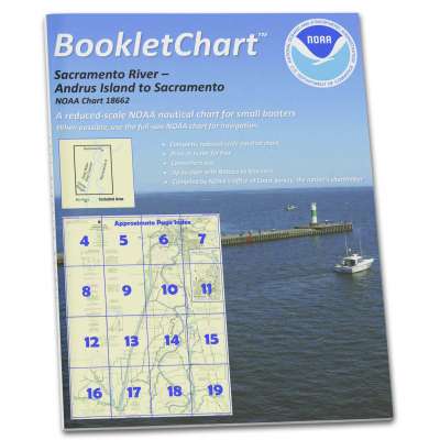 HISTORICAL NOAA BookletChart 18662: Sacramento River Andrus Island to Sacramento