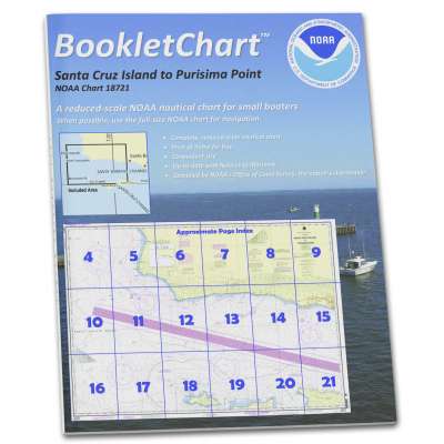 NOAA BookletChart 18721: Santa Cruz Island to Purisima Point