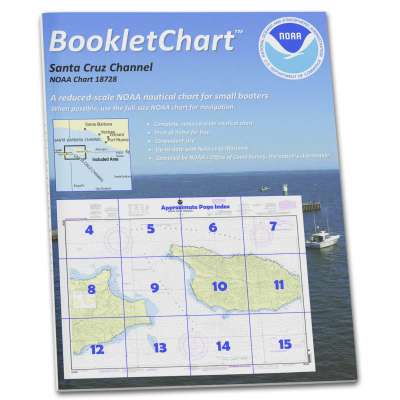 HISTORICAL NOAA BookletChart 18728: Santa Cruz Channel