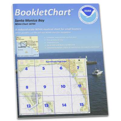 NOAA BookletChart 18744: Santa Monica Bay;King Harbor