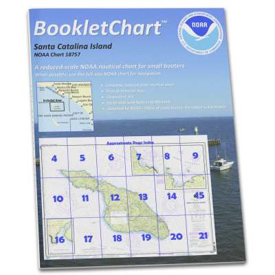 HISTORICAL NOAA BookletChart 18757: Santa Catalina Island;Avalon Bay;Catalina Harbor;Isthmus Cove