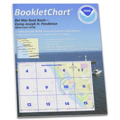 HISTORICAL NOAA BookletChart 18758: Del Mar Boat Basin