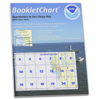 NOAA BookletChart 18765: Approaches to San Diego Bay;Mission Bay