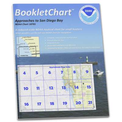 HISTORICAL NOAA BookletChart 18765: Approaches to San Diego Bay;Mission Bay