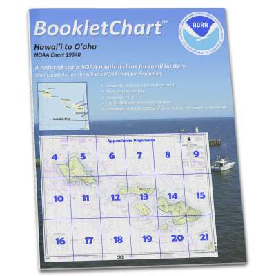 HISTORICAL NOAA BookletChart 19340: Hawai'i to O'ahu