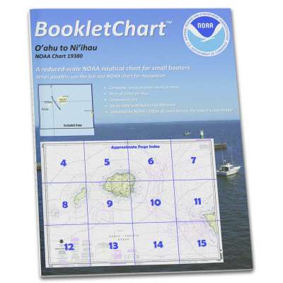 HISTORICAL NOAA BookletChart 19380: O'ahu to Ni'ihau