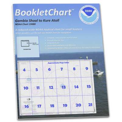 HISTORICAL NOAA Booklet Chart 19480: Gambia Shoal to Kure Atoll Including approaches to The Midway Islands, etc.