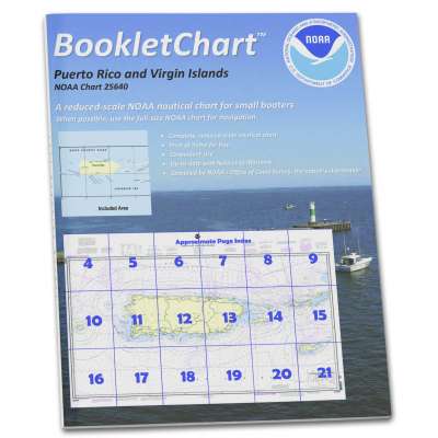 HISTORICAL NOAA BookletChart 25640: Puerto Rico and Virgin Islands