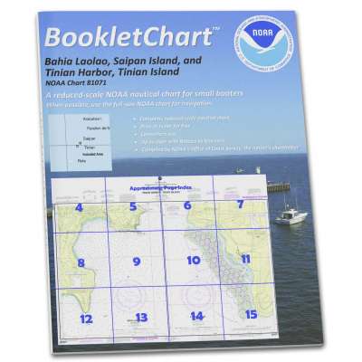 NOAA Booklet Chart 81071: Commonwealth of The Northern Mariana Islands Bahia Laolao, etc.