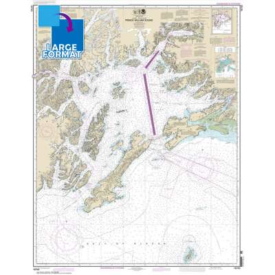 Alaska Charts :Large Format NOAA Chart 16700: Prince William Sound