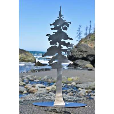 Stainless Steel Redwood Tree Stand-Up