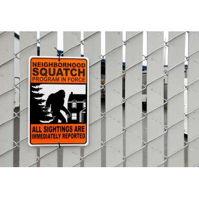 NEIGHBORHOOD SQUATCH Metal Roadsign