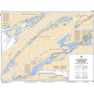 CHS Chart 1400: Montréal to/à Lake/Lac Ontario