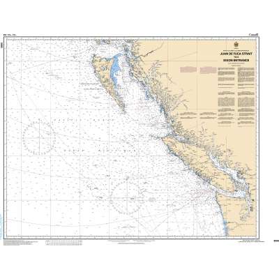 Pacific Region Charts :CHS Chart 3000: Juan de Fuca Strait to/à Dixon Entrance