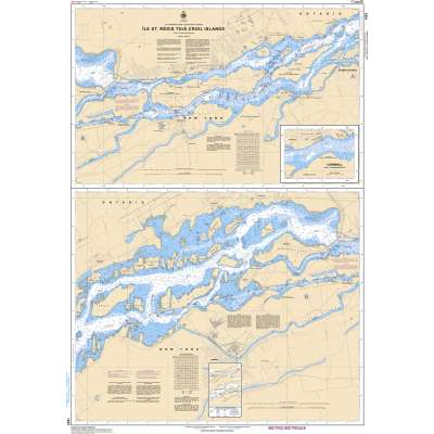 Central and Arctic Region Charts :CHS Chart 1433: Île St-Régis to/à Croil Islands