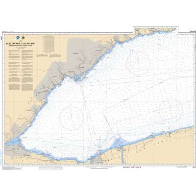 CHS Chart 2077: Lake Ontario/Lac Ontario (Western Portion/Partie Ouest)