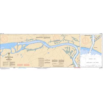Central and Arctic Region Charts :CHS Chart 2140: Port Maitland to/à Dunnville