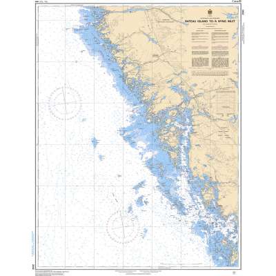 CHS Chart 2243: Bateau Island to/à Byng Inlet