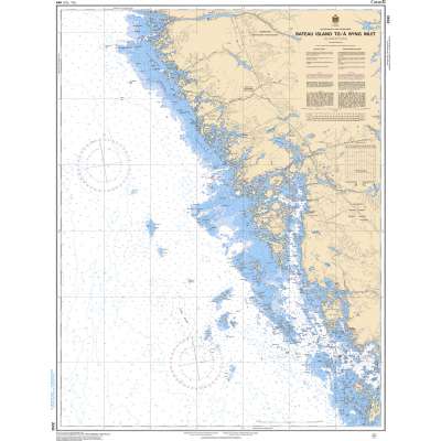 CHS Chart 2243: Bateau Island to/à Byng Inlet