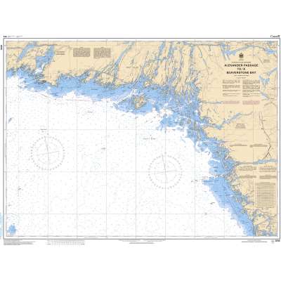 CHS Chart 2244: Alexander Passage to/à Beaverstone Bay