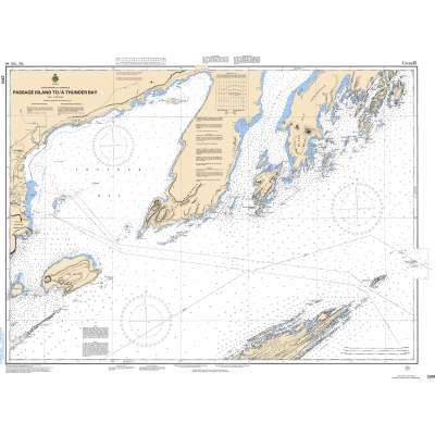 CHS Chart 2301: Passage Island to/à Thunder Bay