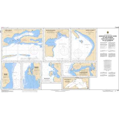 CHS Chart 2315: Harbours on the East Shore of Lake Superior/Ports sur la rive est du lac Supérieur