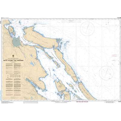 CHS Chart 3443: Thetis Island to/à Nanaimo