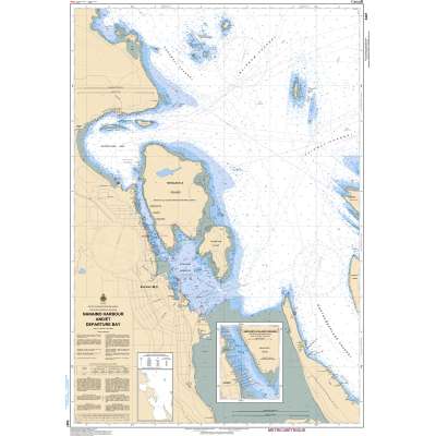 CHS Chart 3447: Nanaimo Harbour and/et Departure Bay